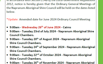 NASC – Updated – Council Meeting dates March to December 2024